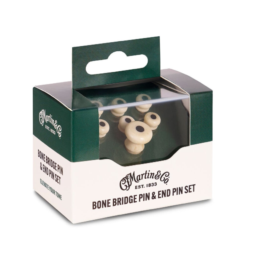 Martin 18APP0027 Paua Black Inlaid Real Bone Bridge & Endpins