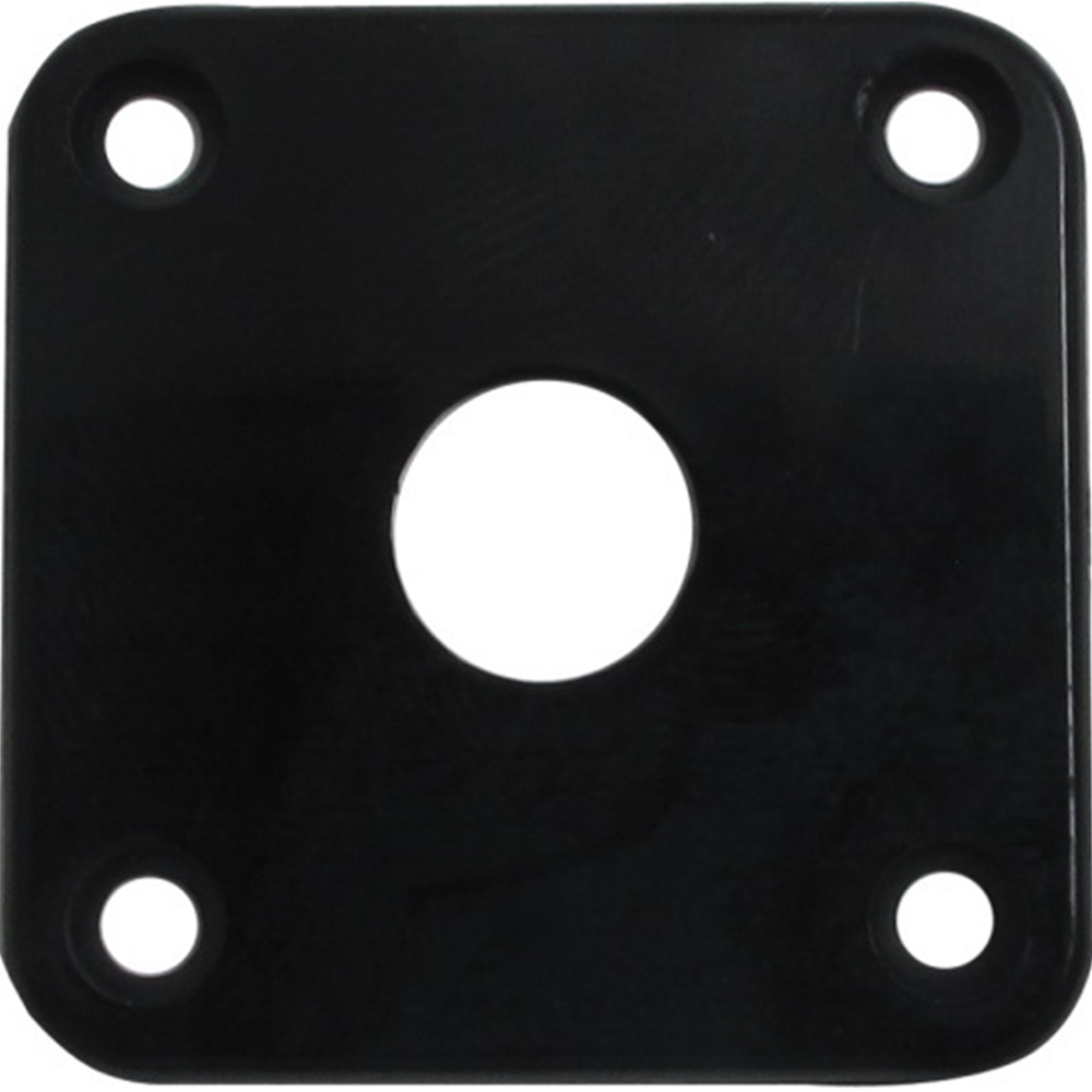 CE Distribution CED-P-H100X Guitar Jack Plate - Fits Les Paul, Black Plastic
