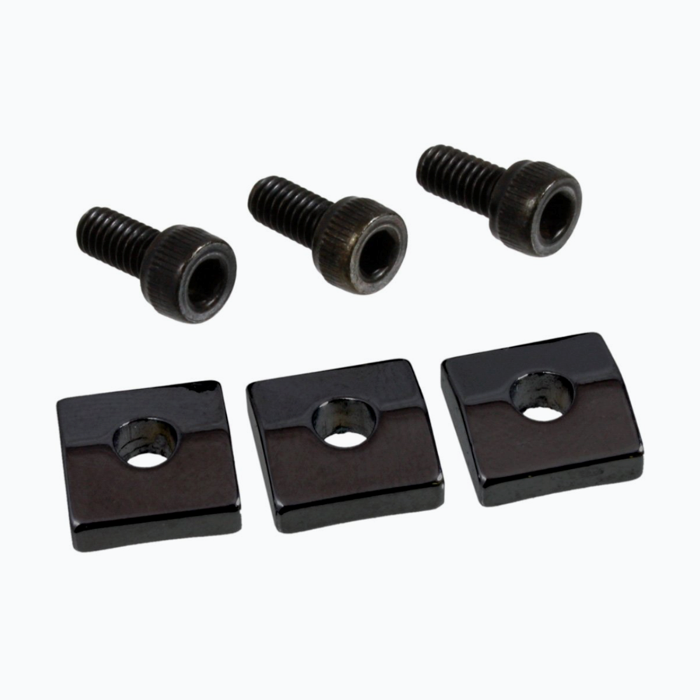 ALLPARTS BP-0116-003 Nut Blocks for Floyd Rose® Locking Nuts, Black, Set of 3