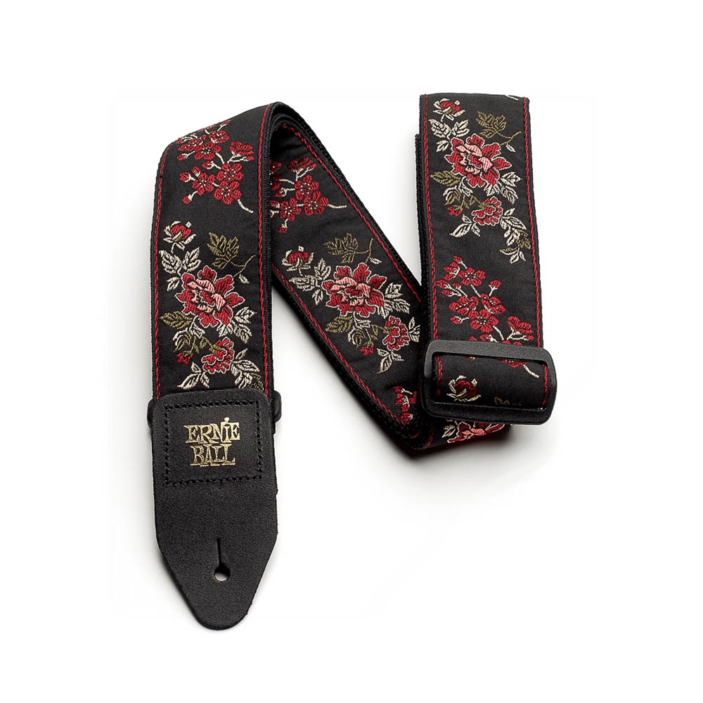 Ernie Ball P04142 Red Rose Jacquard Guitar Strap