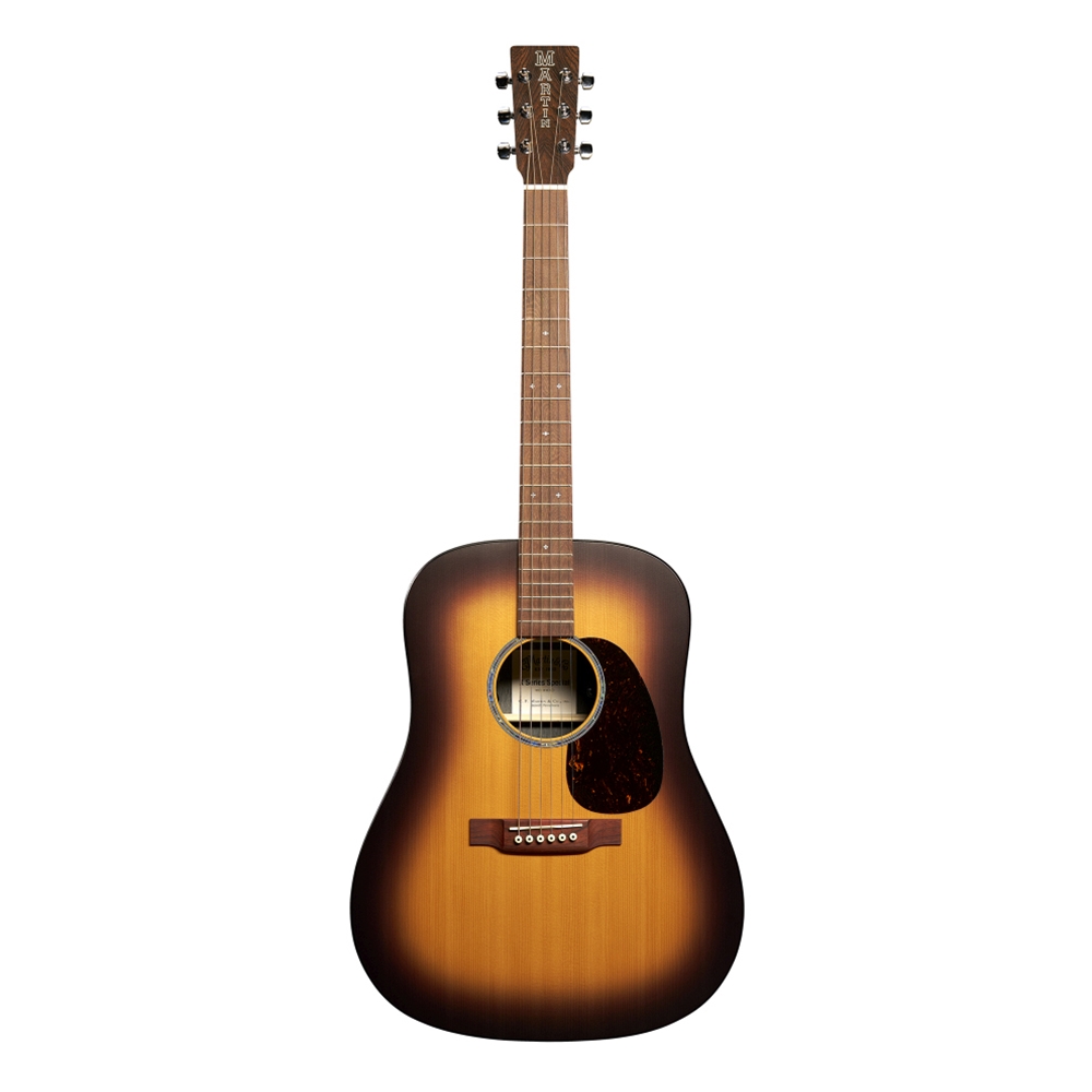 Martin D-X2E-BBS Dreadnought Acoustic Electric Guitar - Spruce/ Brazilian Rosewood HPL, Burst - w/Soft Shell Case