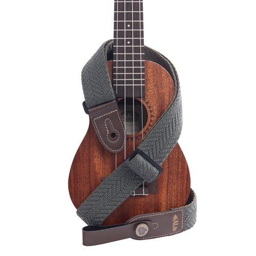 Kala STP-HOLV Herringbone Olive Ukulele Strap