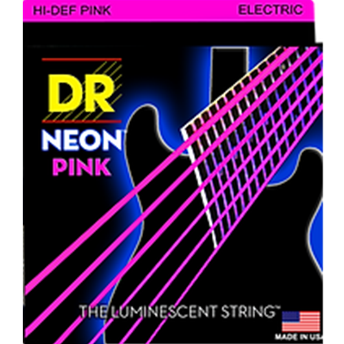 DR Strings NPE-10 NEON™ Hi Def Pink Guitar Strings