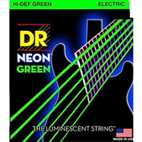 DR Strings NGE-10 NEON™ Hi Def Green Guitar Strings