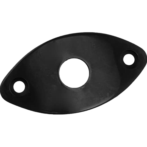 WD Music  JCB2B Football Shape Jack Plate, Black