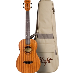 Flight DUB38MAHSOUND Mah Soundwave Elec-Ac Baritone Ukulele w/bag