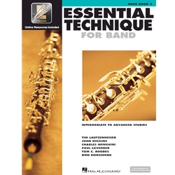 Oboe Essential Technique For Band - Intermediate to Advanced Studies Oboe