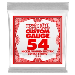 Ernie Ball 1154 .054 W Single Guitar String Nickel