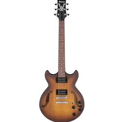 Ibanez AM73BTF AM Series Hollow Body Electric Guitar, Tobacco Flat