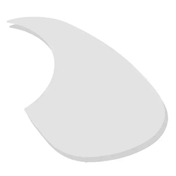 D'Andrea 376BC Small Pick Guard 6.25X 3.5,Clear