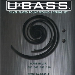 Kala KA-BASS-4 Silver-Plated Nylon Core Round Wound U•BASS® 4-String Set