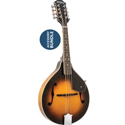 Washburn M1K-A-U A-style Mandolin Pack with gig bag/strap/picks/pitch pipe, Sunburst