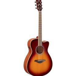 Yamaha FSC-TABS Transacoustic Acoustic Electric Small Body Cutaway Guitar, Brown Sunburst