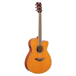Yamaha FSC-TAVT Transacoustic Acoustic Electric Small Body Cutaway Guitar, Vintage Tint