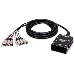 Hosa Technology SH-6X2-20-U Pro-Conex Little Bro' Sub Snake,  6 x XLR Sends and 2 x 1/4 in TRS Returns, 20 ft