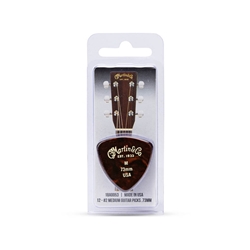 Martin 18A0053 Pick 346,Faux Tortoise,.73mm Medium,1 Dozen