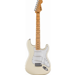 Fender 0266220505 Standard Stratocaster® Electric Guitar, Maple Fingerboard, White Pickguard, Olympic White