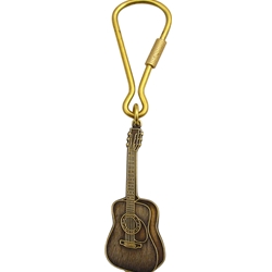 AM Gifts  K13B Martin D-45 Guitar Keychain-Antique Brass