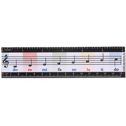 AM Gifts  21702 Music Scale 6 Inch Magnetic Ruler