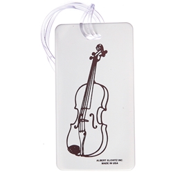 AM Gifts  1705 Violin Hard Plastic ID Tag