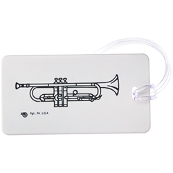 AM Gifts  1709 Trumpet Hard Plastic ID Tag