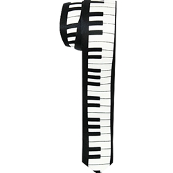 AM Gifts  6333 Keyboard Skinny Necktie