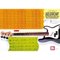 Electric Bass Guitar Wall Chart