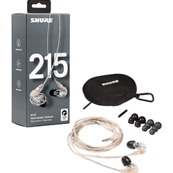 Shure SE215-CL Sound Isolating™ Earphones, Clear