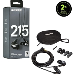 Shure SE215-K Sound Isolating™ Earphones, Black