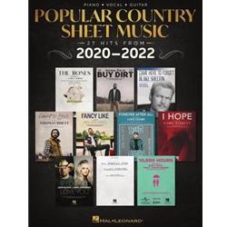POPULAR COUNTRY SHEET MUSIC 27 Hits from 2020-2022 PVG